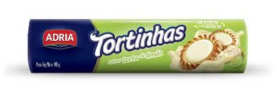 BISCOITO TORTINHAS ADRIA PCT 140GR LIMAO