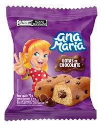 BOLINHO ANA MARIA PCT 70GR GOTAS DE CHOCOLATE