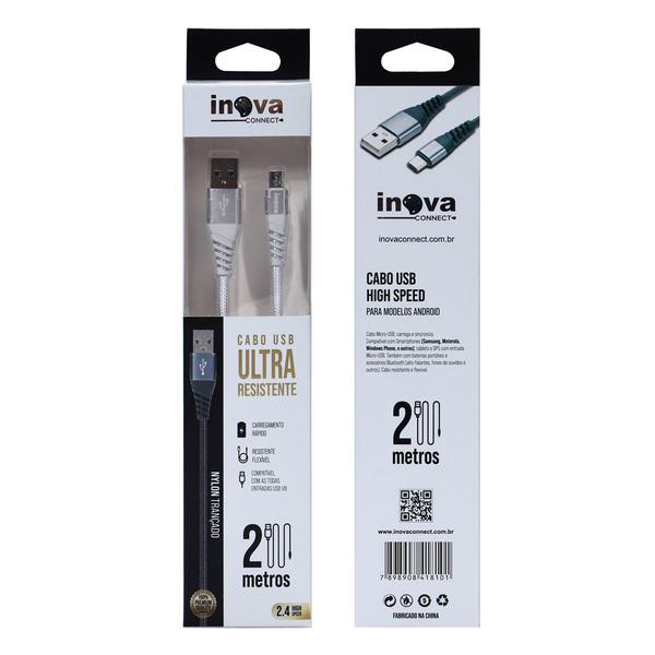 CABO USB ANDROID ULTRA RESISTENTE SMART LEV 2MT 