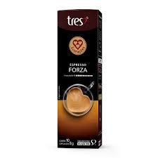 CAFE CAPSULAS 3 CORACOES CX 10UN ESPRESSO FORZA