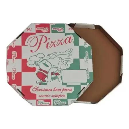 CAIXA PIZZA OITAVADA N.35 PCT 25 UN ESTAMPADA 