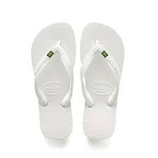 CHINELO HAVAIANAS BRASIL LISTRAS PAR BRANCA 41/42