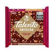 CHOCOLATE TABLETE TALENTO PCT 75GR AMENDOA AVELA E AMENDOIM
