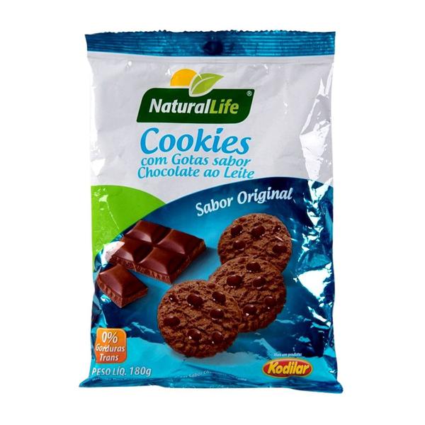 COOKIES NATURAL LIFE PCT 180GR GOTAS DE CHOCOLATE
