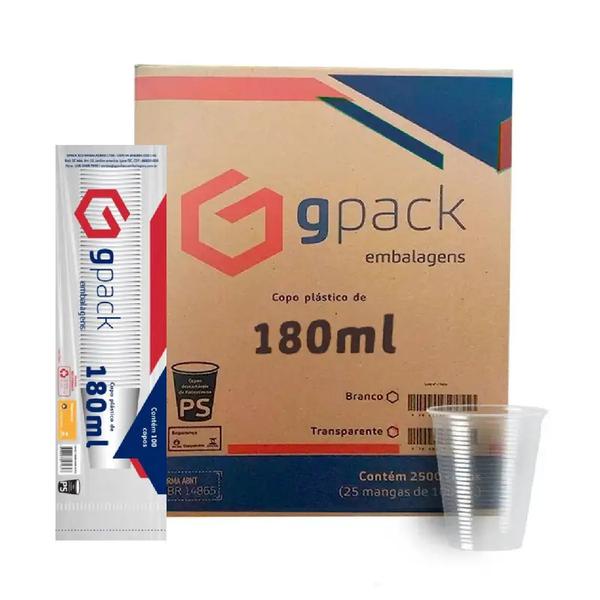 COPO DESCARTAVEL 180ML G LIGHT PCT 100UN (CX 25X100UN)