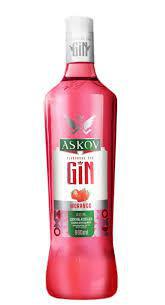 COQUETEL GIN ASKOV VD 900ML MORANGO