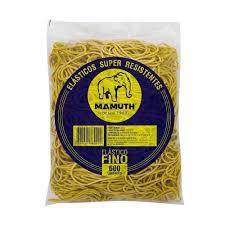 ELASTICO AMARELO FINO MAMUTH PCT 600UN 
