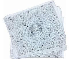 EMBALAGEM LANCHE 30 X 40 PLUMA ESTAMPADA 500 UN. 