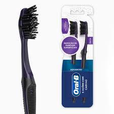ESCOVA DENTAL ORAL B 5 ACOES CARVAO PCT 2UN MACIA