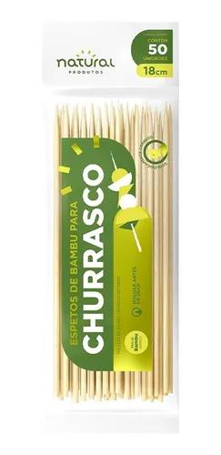 ESPETO DE BAMBU 18 CM PCT 50 UN. NATURAL 