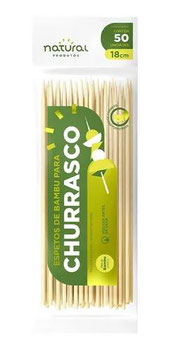 ESPETO DE BAMBU 18CM NATURAL PCT 50UN 