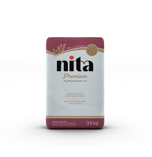 FARINHA DE TRIGO NITA PREMIUM PURISSIMA PCT 25KG 