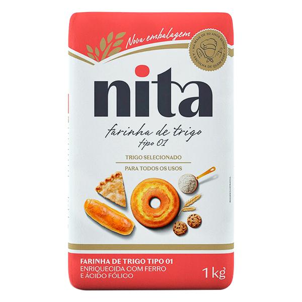 FARINHA DE TRIGO NITA TIPO 1 PCT 1KG 