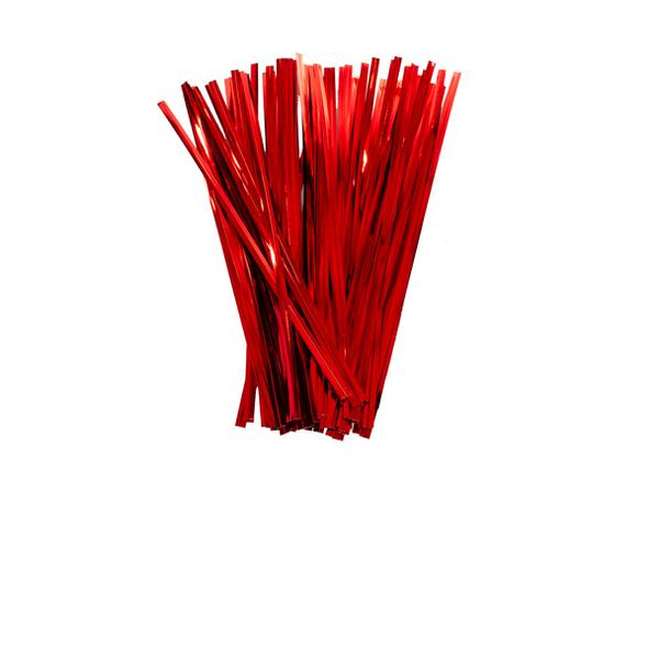 FECHO METALIZADO 11CM PCT 100UN VERMELHO