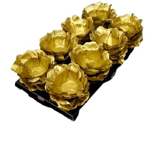 FORMA PARA DOCES FLOR PCT 40 UN. OURO 
