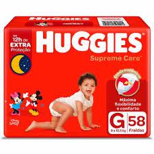 FRALDA INFANTIL HUGGIES SUPREME CARE PCT 58UN GRANDE
