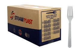 GARFO SOBREMESA STRAWPLAST CX 1000UN 