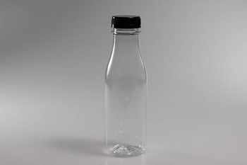 GARRAFA PET TRANSP 0400ML G-3540 TP PRETA PCT 70UN 