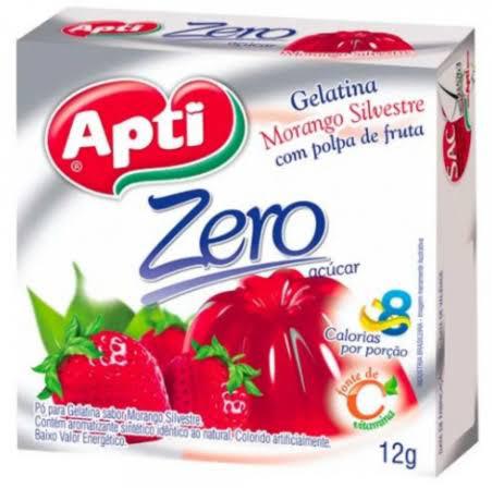 GELATINA ZERO APTI PCT 12GR MORANGO