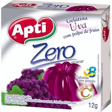 GELATINA ZERO APTI PCT 12GR UVA