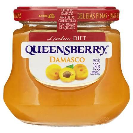 GELEIA DIET QUEENSBERRY VD 280GR DAMASCO