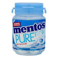 GOMA DE MASCAR MENTOS PURE FRESH PT 56GR FRESH MINT AZUL