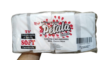 GUARDANAPO PAPEL TV PETALA13X14 PCT 2.000UN 