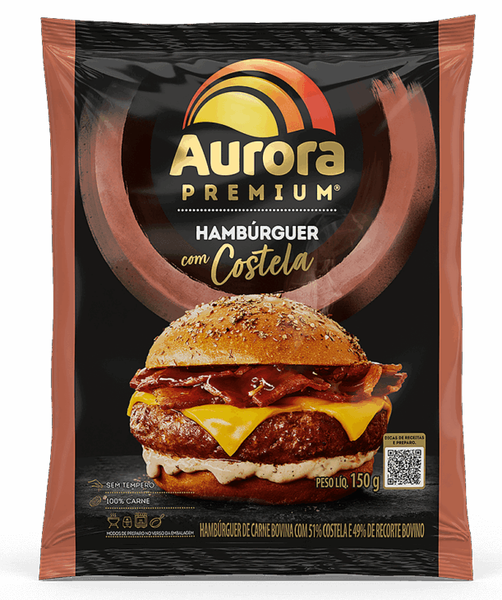 HAMBURGUER COSTELA AURORA 150GR PCT 1UN 