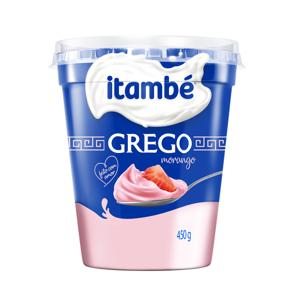 IOGURTE GREGO ITAMBE PT 450GR MORANGO