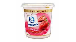 IOGURTE INTEGRAL COM PEDACOS BATAVO PT 450GR MORANGO