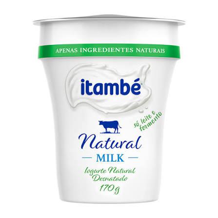 IOGURTE NATURAL MILK ITAMBE  FR 170GR DESNATADO