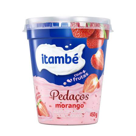 IOGURTE ZERO ITAMBE PT 450GR PEDACOS MORANGO