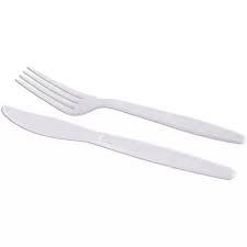 KIT SACHE GARFO E FACA MAC PCT 50UN BRANCO