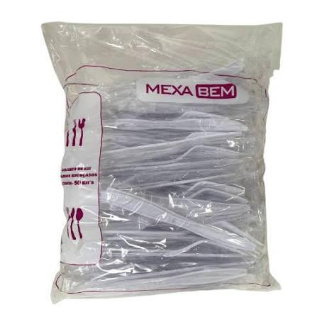 KIT SACHE GARFO E FACA MEXABEM PCT 50UN 