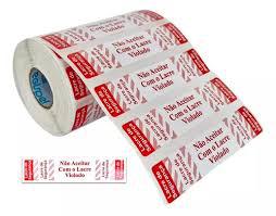 LACRE DE SEGURANCA DELIVERY RL 1000UNID BRANCO VERMELHO 