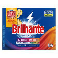 LAVA ROUPAS EM PO BRILHANTE CX 1.6KG LIMPEZA TOTAL 