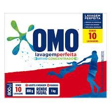 LAVA ROUPAS EM PO OMO CX 1.6KG LAVAGEM PERFEITA PROMO 320GR 
