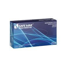 LUVA NITRILICA AZUL SAFEMAX SEM PO CX 100UN GRANDE