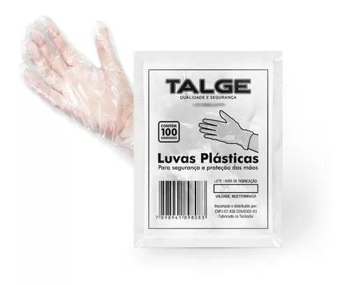 LUVA PLASTICA TALGE PCT 100UN 