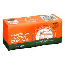 MANTEIGA AVIACAO TABLETE 200GR COM SAL