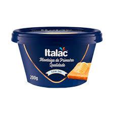 MANTEIGA ITALAC PRIMEIRA QUALIDADE PT 200GR COM SAL