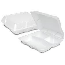 MARMITA ISOPOR 132 3 DIV SPUMAPAC (LCH-08) FD 100UN 