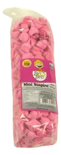 MINI SUSPIRO BIRO BIRO PCT 80GR VERMELHO MORANGO