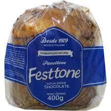 PANETTONE DE CHOCOLATE FESTTONE CX 400GR 