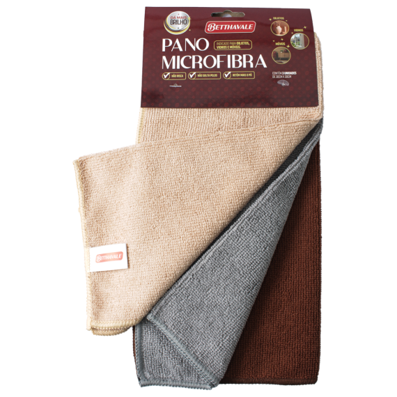 PANO MICROFIBRA BETTHAVALE 30X30CM PCT 3UN 