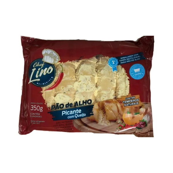 PAO DE ALHO CHEF LINO PCT 350GR PICANTE 