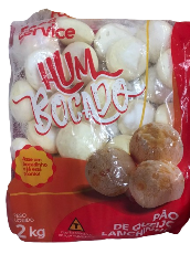 PAO DE QUEIJO CONG. HUM BOCADO TRADICIONAL 25GR PCT 2KG 