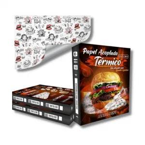 PAPEL ACOPLADO METALIZADO TAMAROZZI 33X38CM CX 200UN 