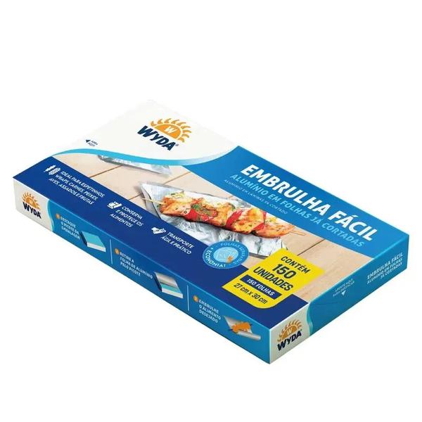 PAPEL ALUMINIO WYDA EMBRULHA FACIL PCT 150UN 