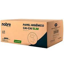 PAPEL HIGIENICO CAI CAI NOBRE SLIM 10X20CM CX 8.000UN 